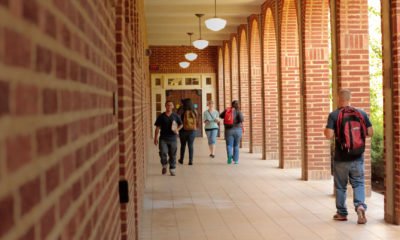 photo of Fresno City College outdoor hallway