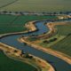 Aerial overview of the San Joaquin-Sacramento River Delta