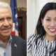 Photos of Jim Costa, left, and Elizabeth Heng,