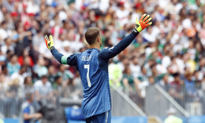 Photo of German goalkeeper Manuel Neuer during 2018 World Cup