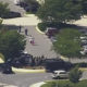 Screen grab of video showing scene at Annapolis, Maryland, newspaper shooting