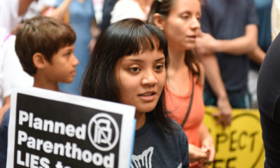 Photo of anti-abortion protesters in New York City in 2015