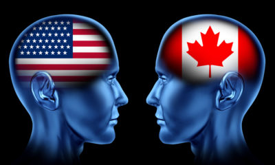 U.S. vs. Canada Trade War Logo