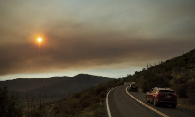 Photo of Ferguson Fire smoke filling the sky