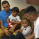 Photo of reunited families