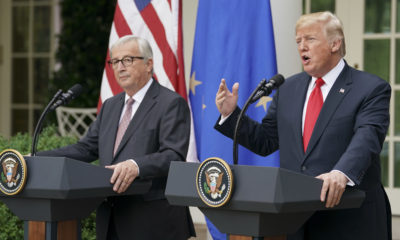 Photo of President Trump and European Commission President Jean-Claude Juncker