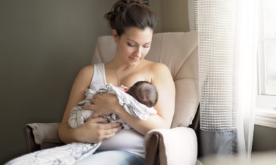 Photo of a breastfeeding mom