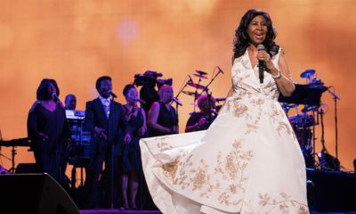 Photo of Aretha Franklin performing in 2017