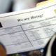 File photo of a job applicant looking at jobs