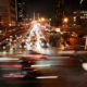 Photo of New York City traffic at night