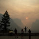 Photo of Ferguson Fire smoke filling Yosemite National Park