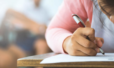 Photo of student at desk