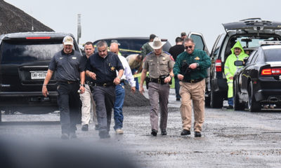 Photo of law enforcement officers near Interstate 35 in Laredo, TX