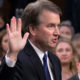 Photo of Brett Kavanaugh waiting to testify