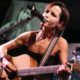 Photo of Cranberries lead singer Dolores O'Riordan performing in 2008