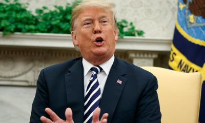 Photo of President Donald Trump speaking during a White House meeting
