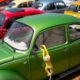 Photo of VW Beetles at an annual gathering of the "Beetle club"