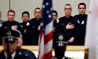 Photo of Fresno police officers being sworn in