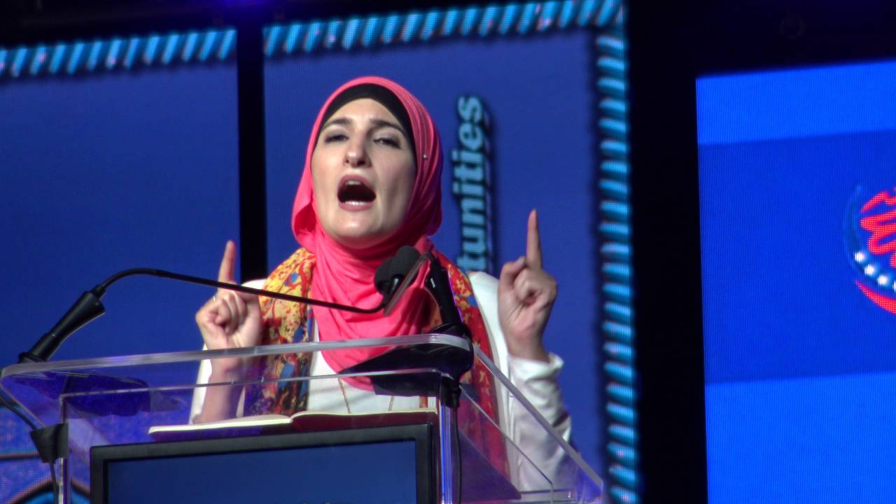 Photo of controversial liberal activist Linda Sarsour