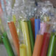 Photo of brightly colored straws