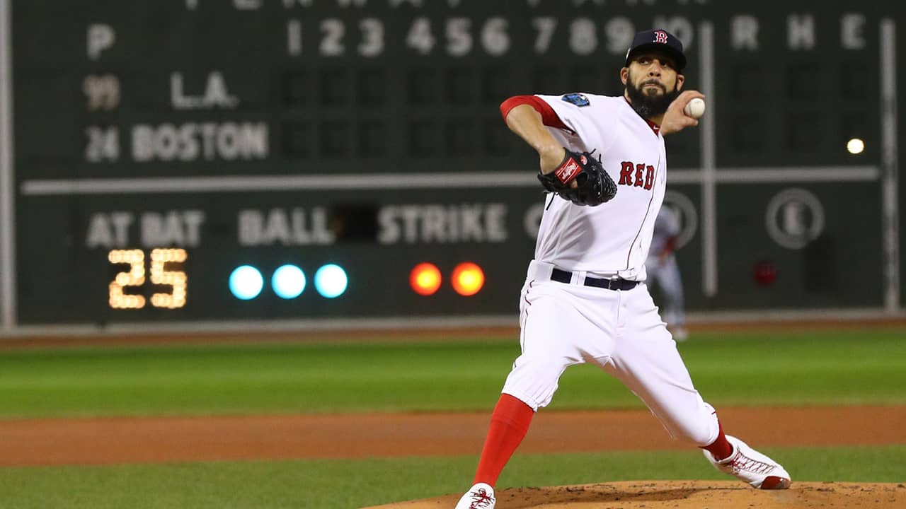 photo of David Price pitching during World Series Game 2