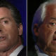 Portraits of Gavin Newsom and John Cox