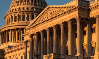 Photo of the Capitol at sunrise in Washington