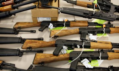 Photo of guns that were smuggled into Mexico