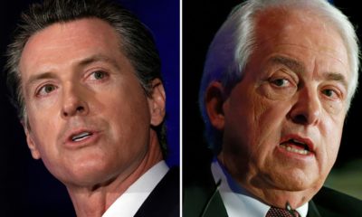 Photo combo of Gavin Newsom and John Cox
