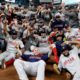 Photo of the Boston Red Sox after winning the ALCS