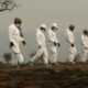 National Guard troops search for human remains from California's Paradise wildfire.