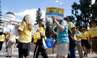 Photo of supporters marching