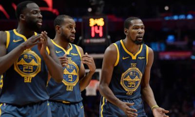 Photo of Kevin Durant, Draymond Green and Andre Iguodala