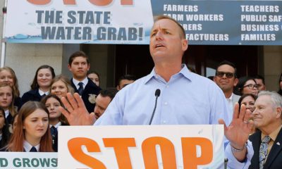 Photo of Jeff Denham speaking at a rally