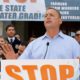 Photo of Jeff Denham speaking at a rally