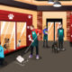 Vector illustration of a modern animal shelter