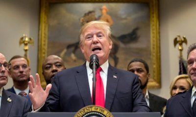 Photo of President Trump advocating for federal prison reform