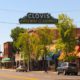 Photo of downtown Clovis, California with its Welcome Sign