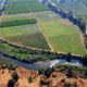 Aerial view of the Tuolumne River in spring 2006
