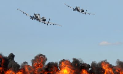 Stock photo of an airstrike