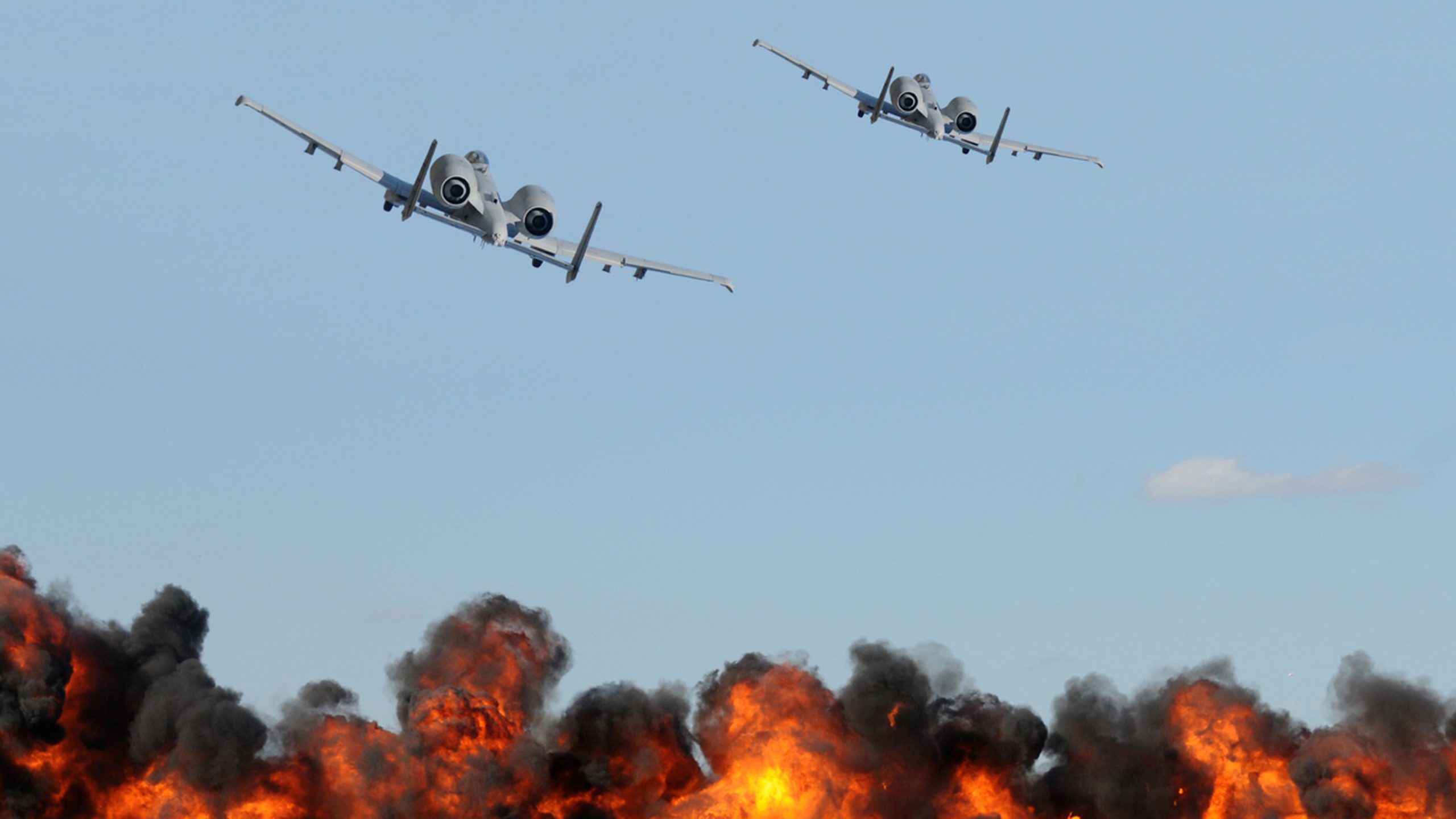 Stock photo of an airstrike