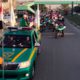 Photo of Iraqi security forces raising national flags in a parade