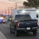 Photo of the scene of a shooting that took the life of Newman Police Officer Ronil Singh
