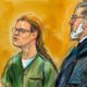 Courtroom sketch of Maria Butina and Robert Driscoll