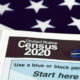 Composite illustration of 2020 US Census form