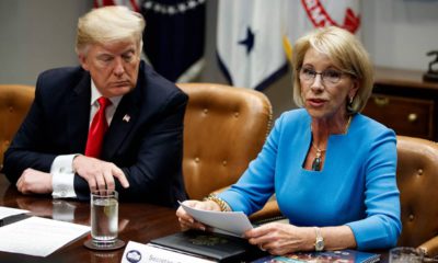 Photo of President Donald Trump and Betsy DeVos