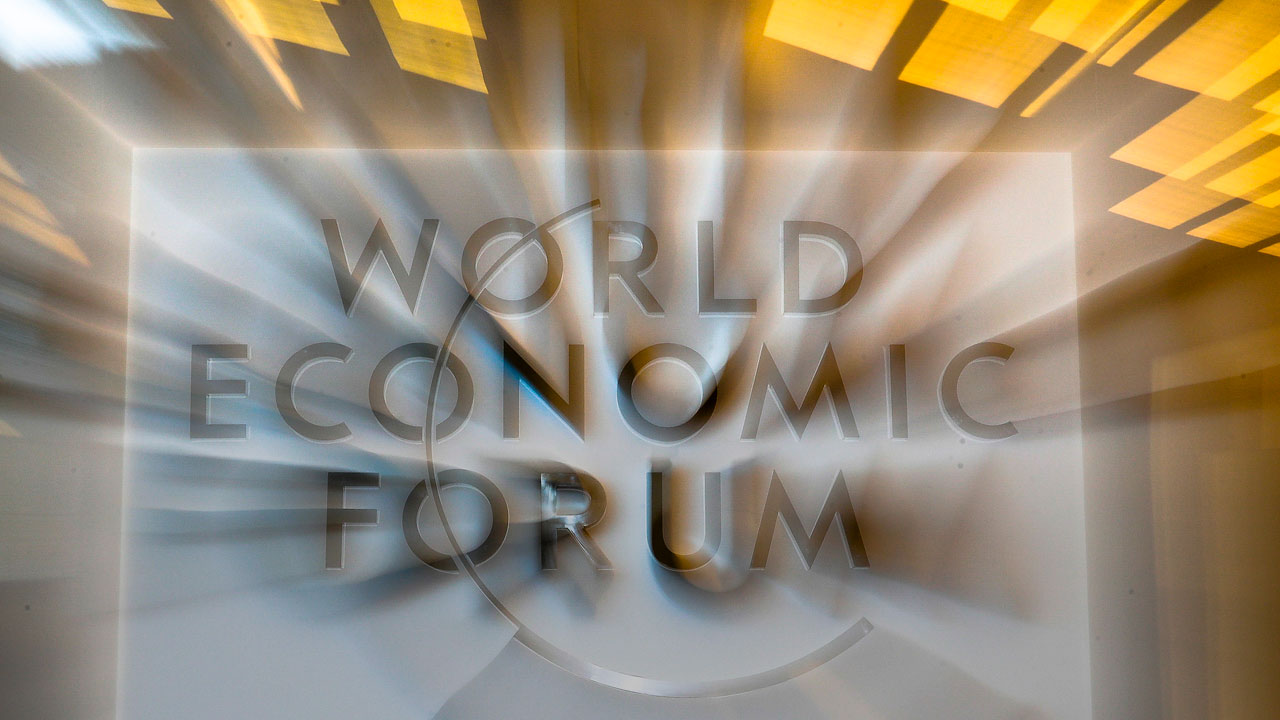 World Economic Forum signage