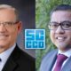 Composite of Chancellor Paul Parnell and former trustee Miguel Arias