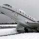 Photo of plane in snow