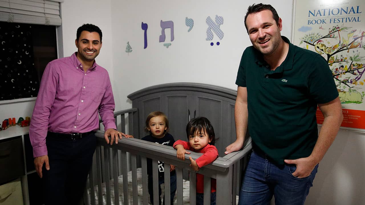 Photo of Elad Dvash-Banks, left, and his partner, Andrew
